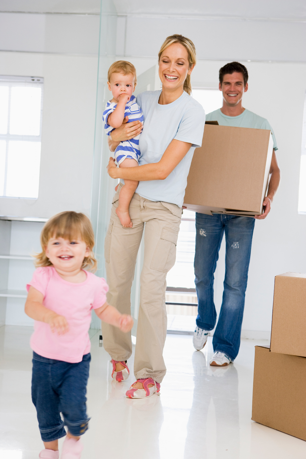 Family moving into home