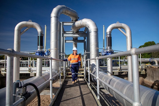 Unitywater team member at Wastewater Treatment Plant